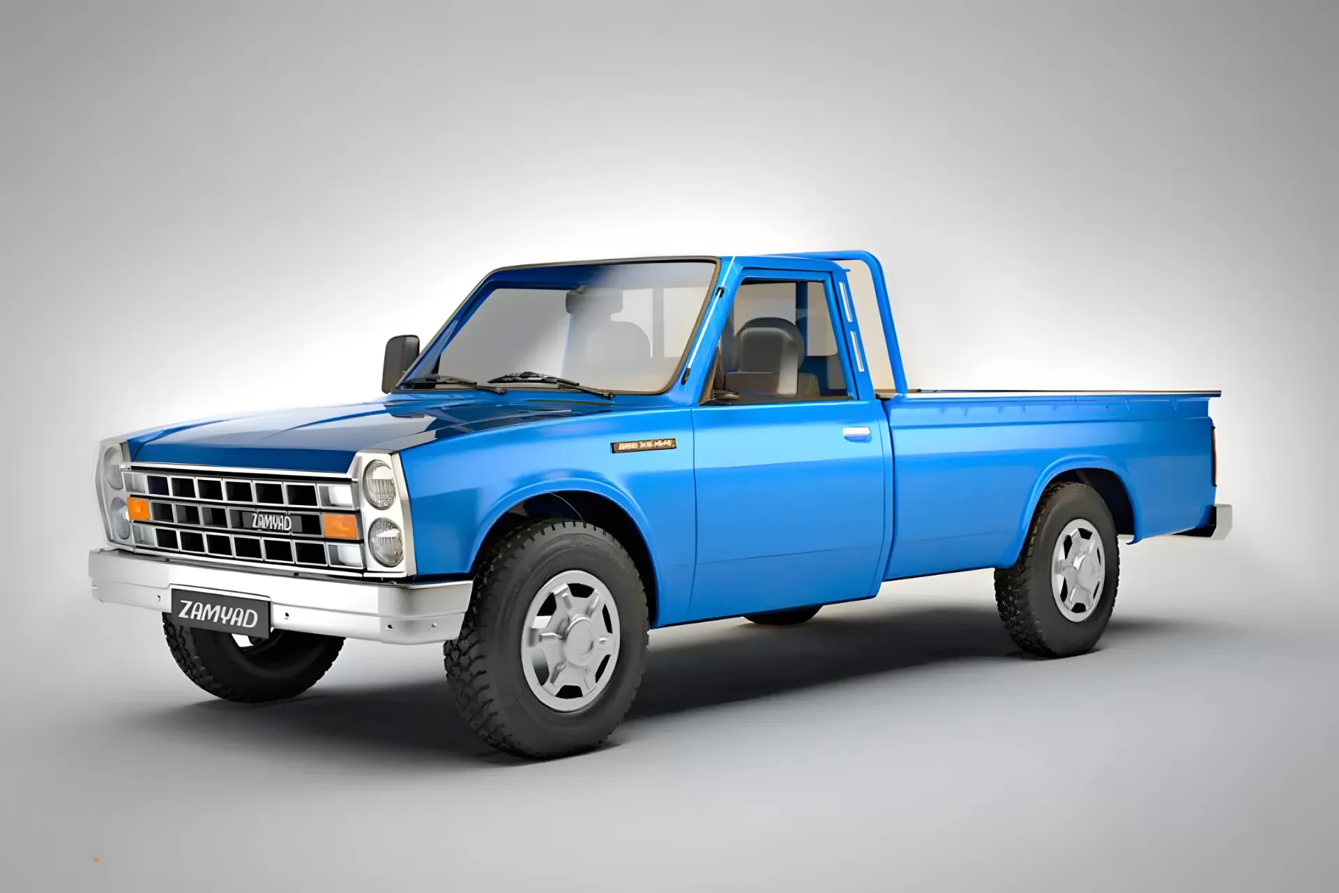 چرا نیسان آبی هنوز محبوبترین وانت ایران است؟ — دلایل فنی و اقتصادی 1 blue nissan z24 render 67e2ca58f57e1fa343cfed2b